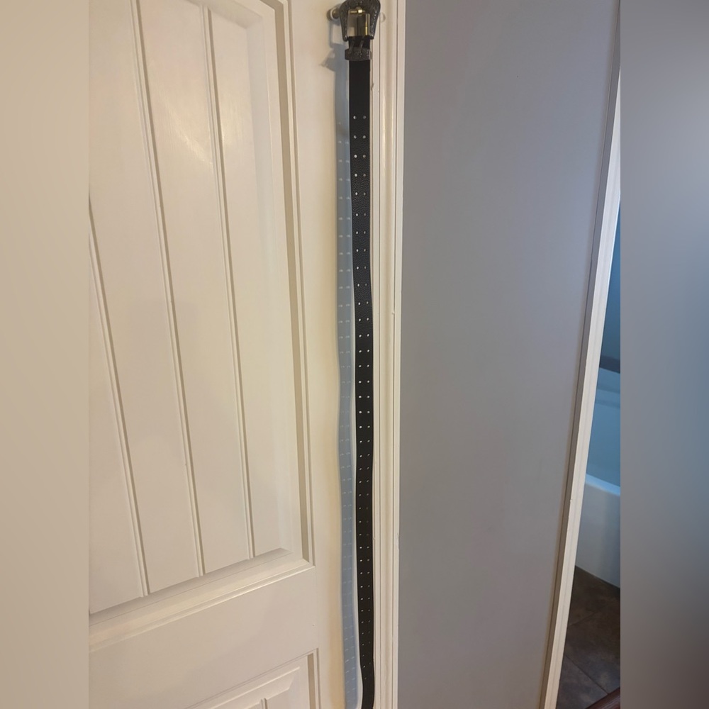 Target Black Belt with Silver Buckle